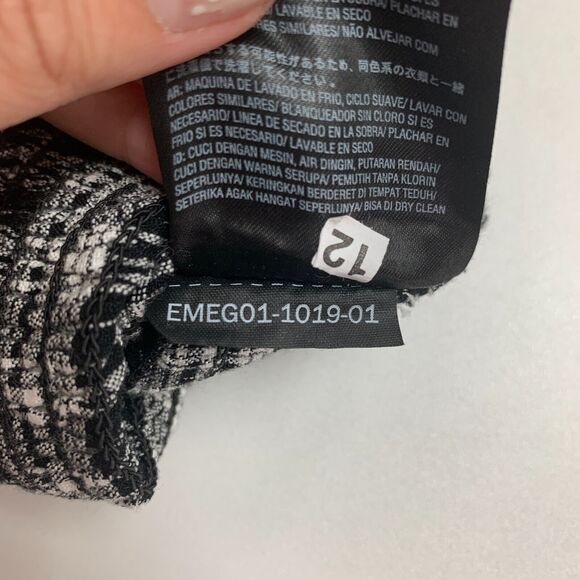 Volcom Shirred Mini Dress Womens XS Extra Small Check Plaid Square Neck Bodycon - Picture 9 of 16